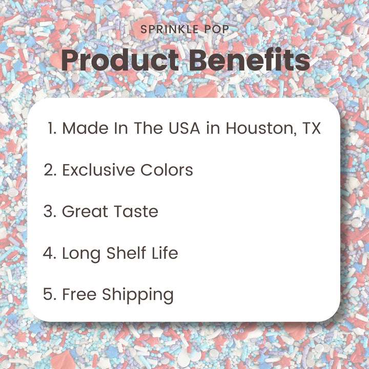 I Love America Sprinkle Mix