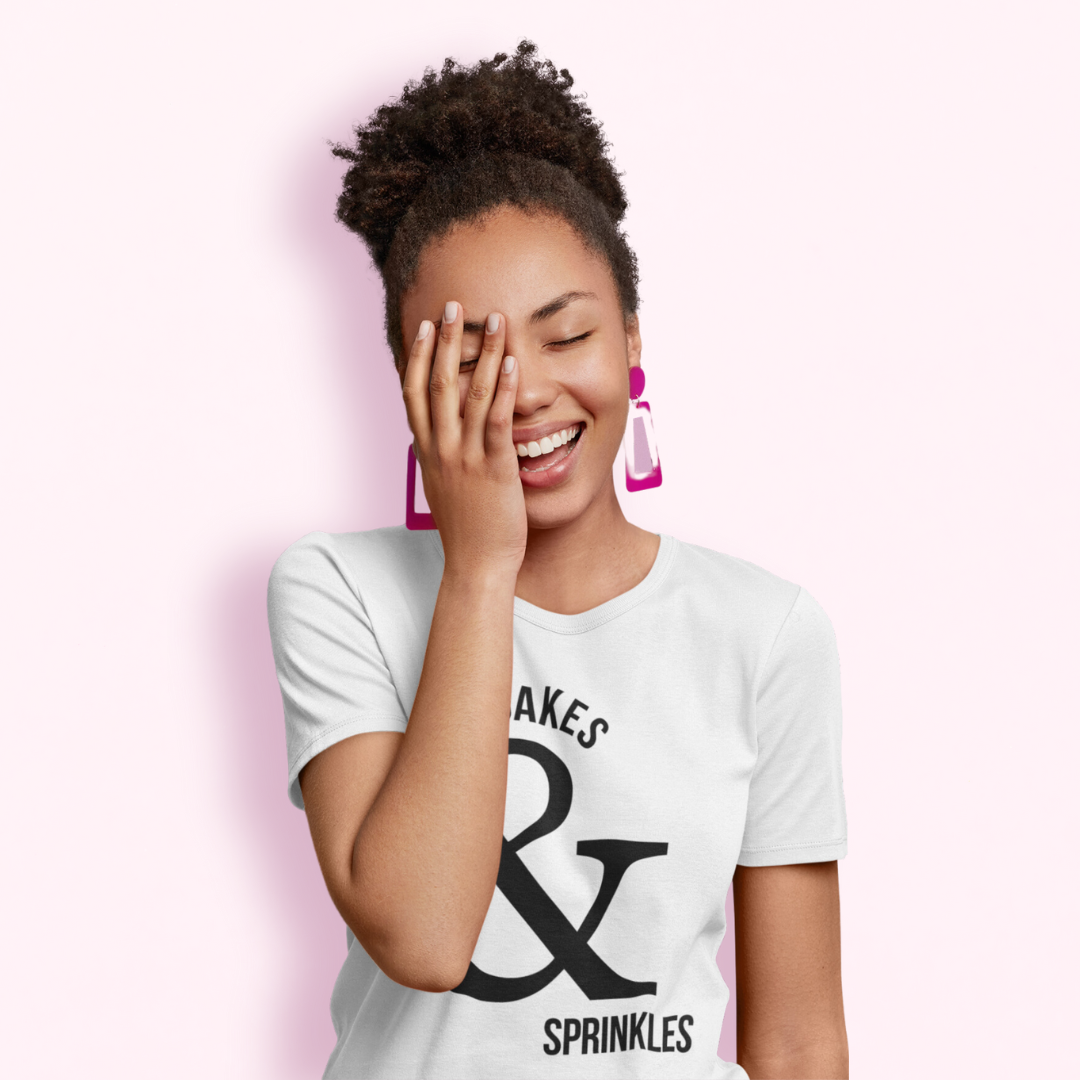 White "Cupcakes & Sprinkles " Tee