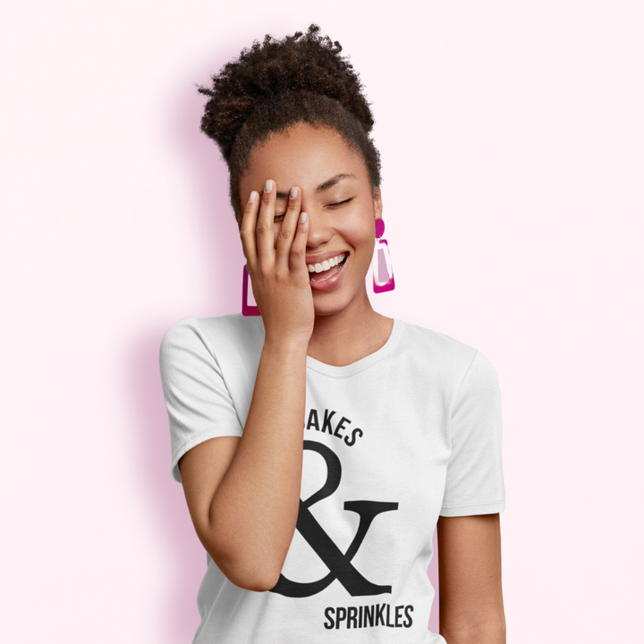 White "Cupcakes & Sprinkles " Tee