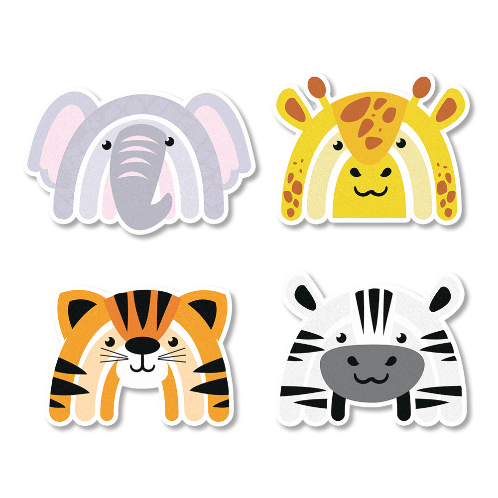 Wild Animal Edible Cupcake Toppers