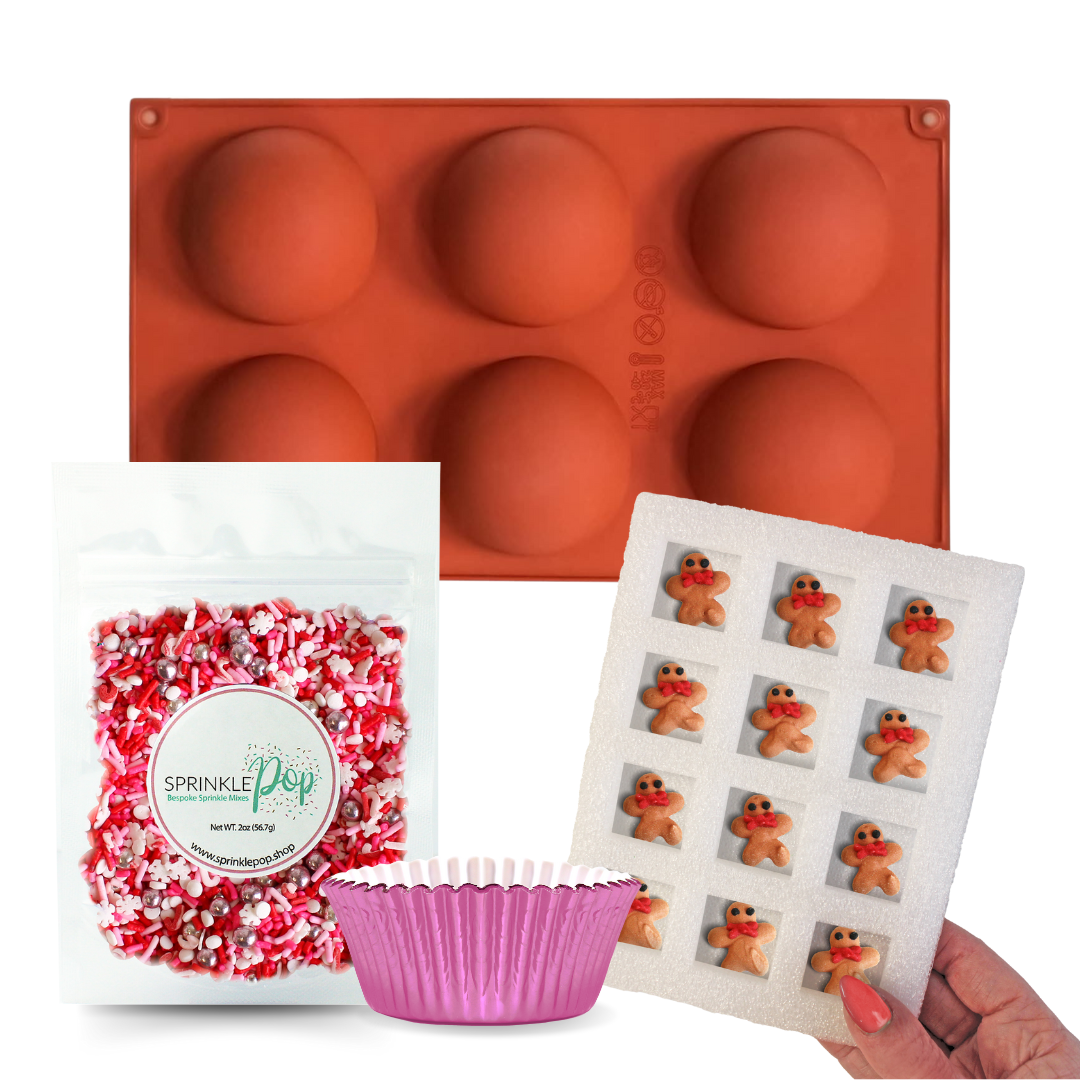 Gingerbread Men Hot Cocoa Bomb Kit
