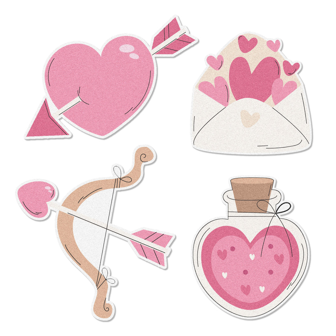  "Stupid Cupid" Edible Cupcake Toppers - A collection of 12 charming toppers for your Valentine's Day treats. Crafted from high-quality materials, with a five-year shelf life. Ideal for adding a touch of love to your desserts!