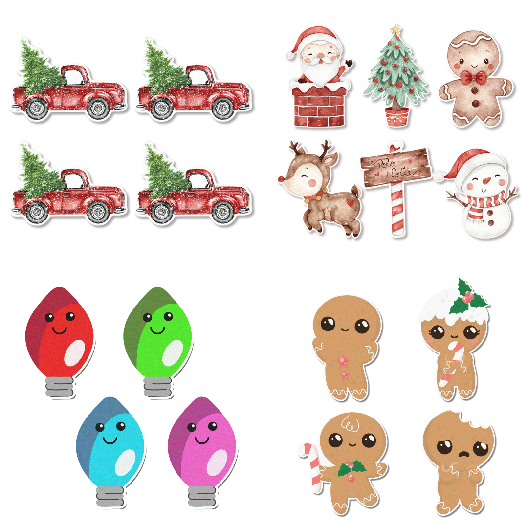 Christmas Cupcake Topper Bundle