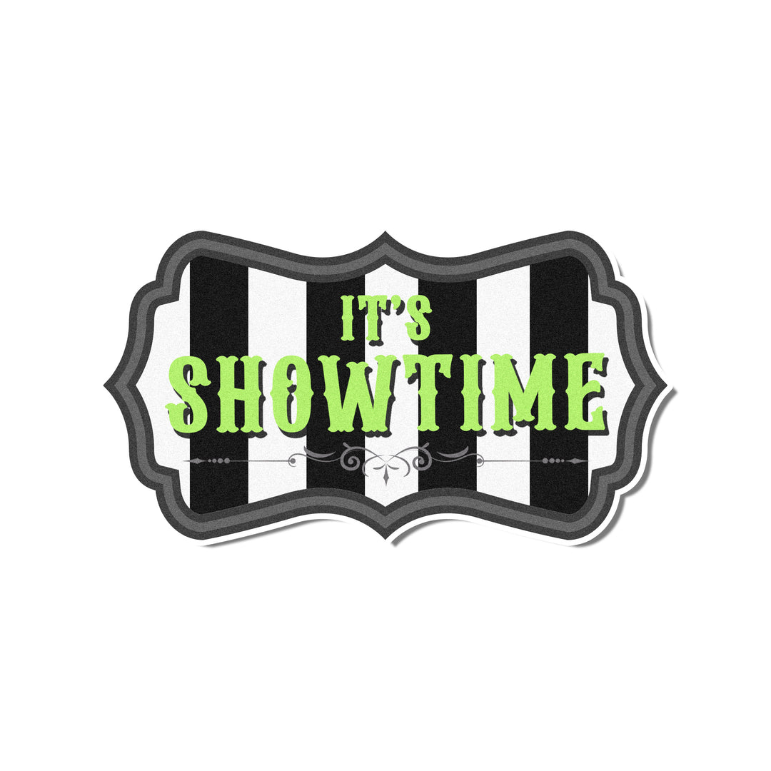 It's Showtime Edible Cupcake Toppers (Bettlejuice Inspired)