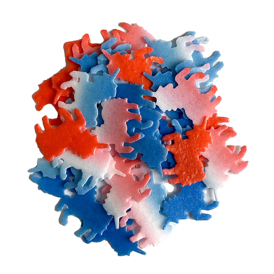 Patriotic Unicorn Wafer Sprinkles