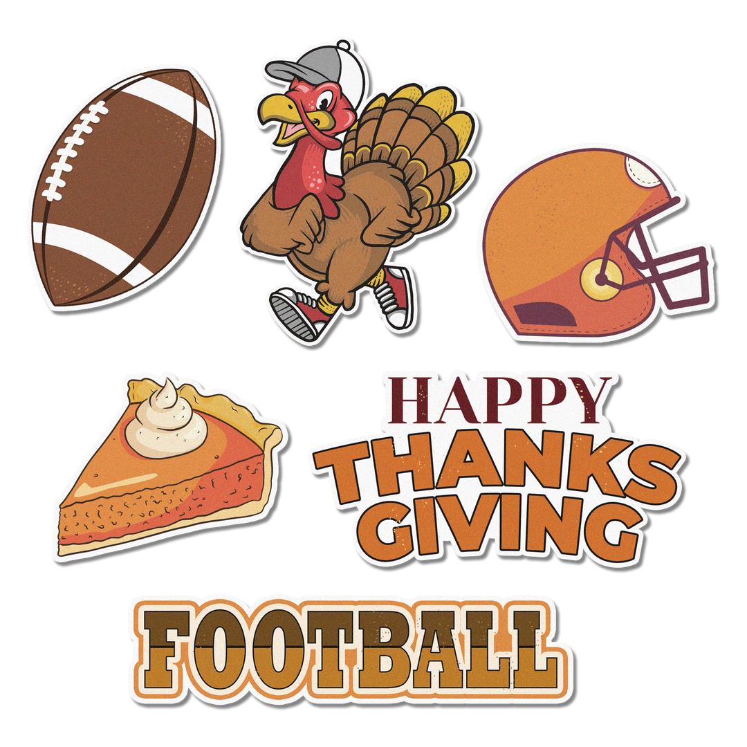 Thanksgiving Day Edible Cupcake Toppers