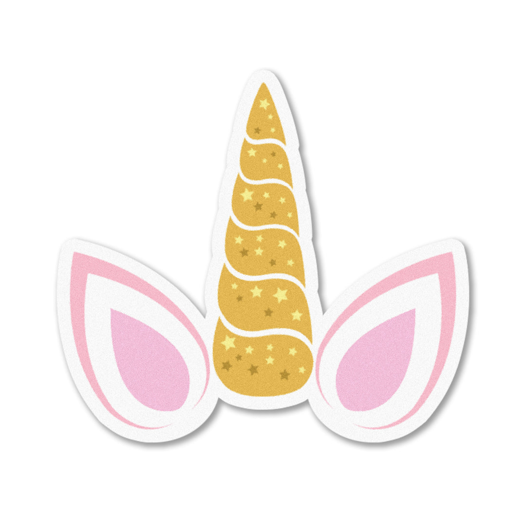 Pink unicorn horn-shaped edible cupcake toppers, perfect for adding a magical touch to birthday cakes, cupcakes, and other desserts.