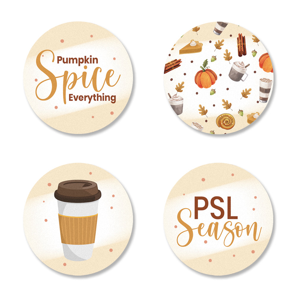 Pumpkin Spice Everything Edible Cookie & Cupcake Toppers