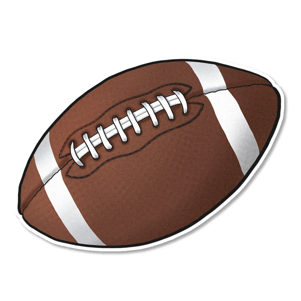 Football Edible Cupcake Toppers
