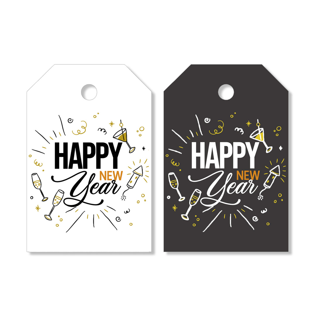 Free Happy New Years Tags - Ready To Print