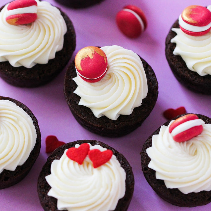 Royal Icing Red Macarons (12ct)