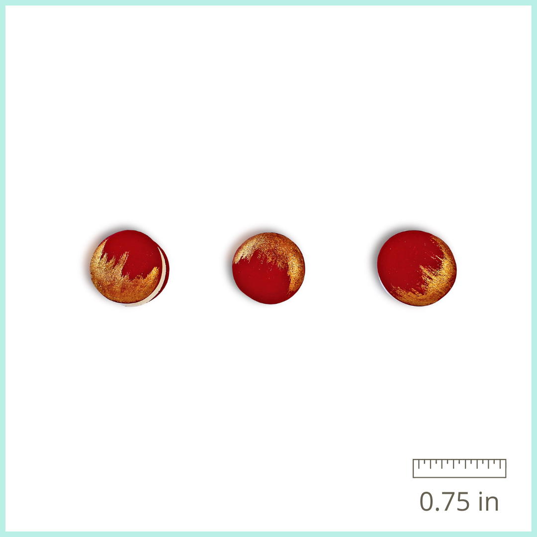 Royal Icing Red Macarons (12ct)