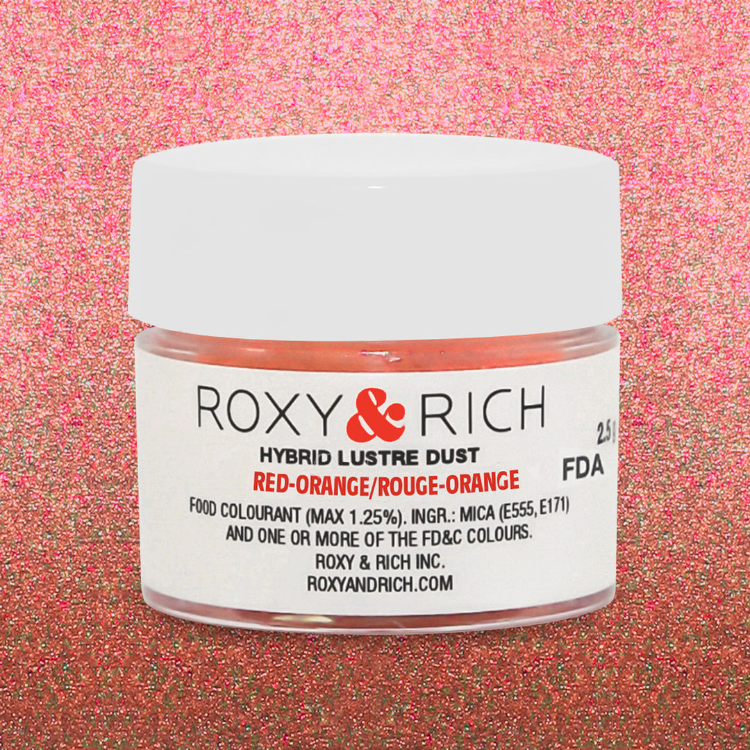 Red Orange Edible Luster Dust
