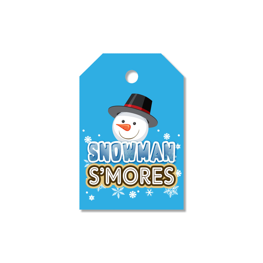 Free Snowman S'mores Tags - Ready To Print