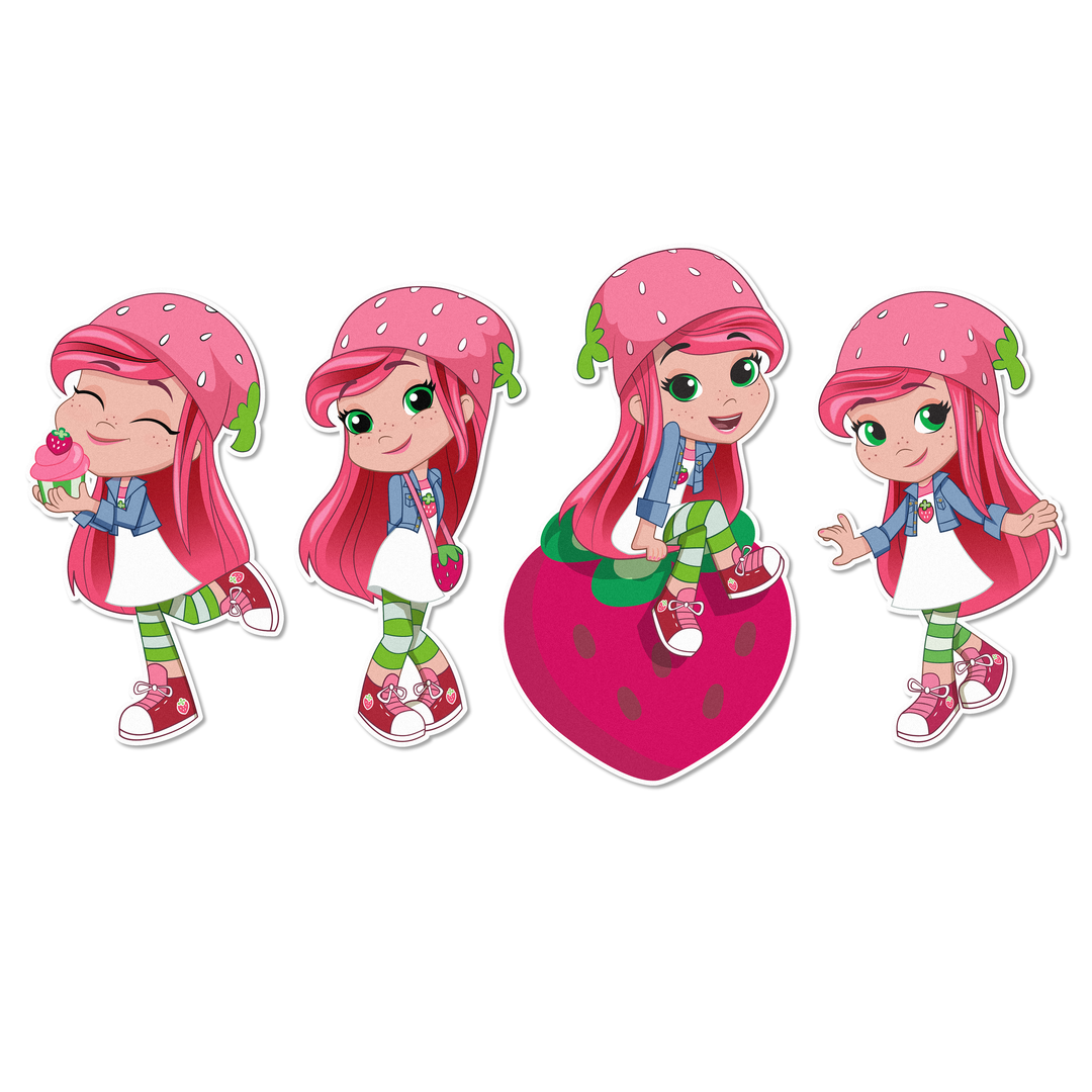 Berry Era Strawberry Shortcake Edible Cupcake Toppers