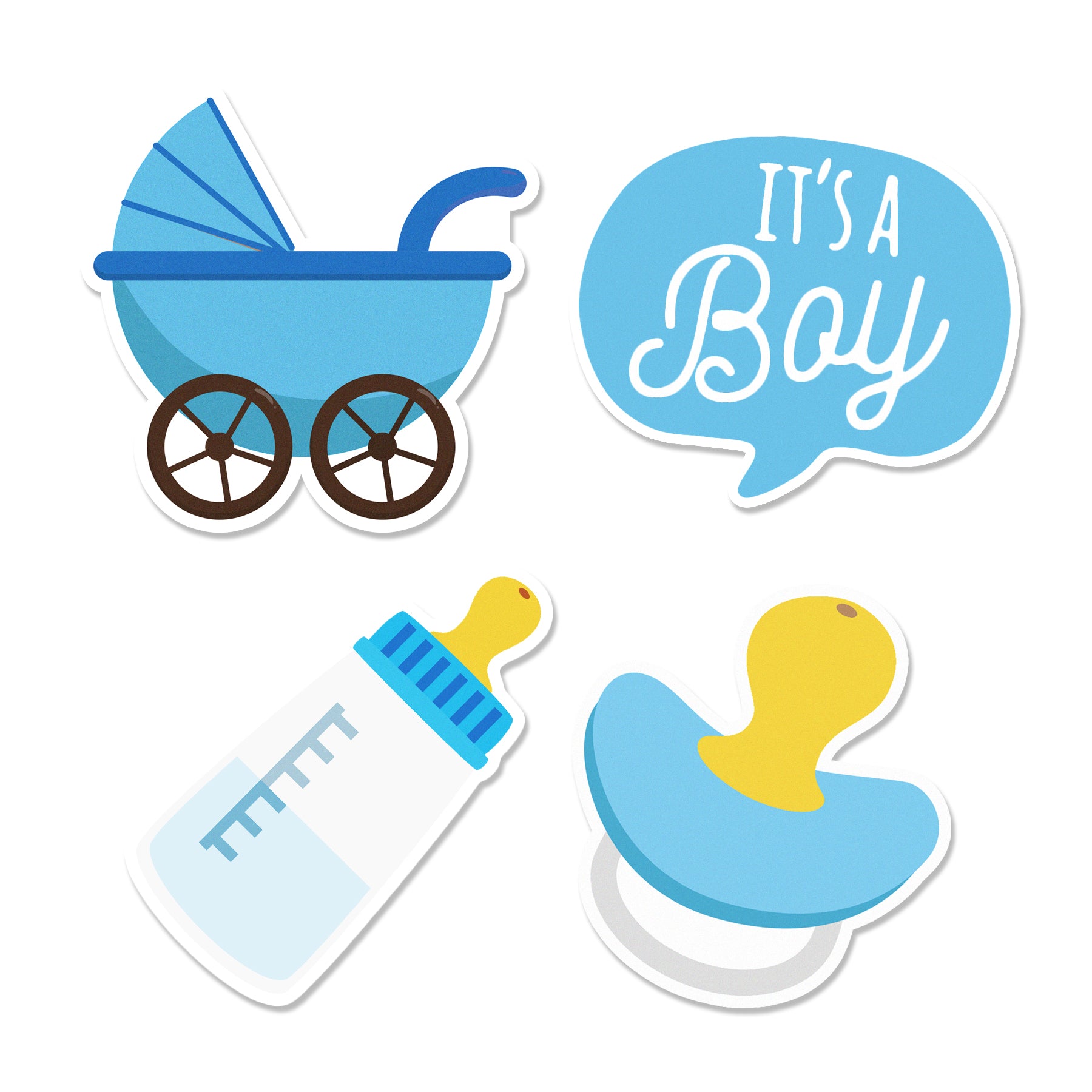 it s a Boy Baby Shower Sticker