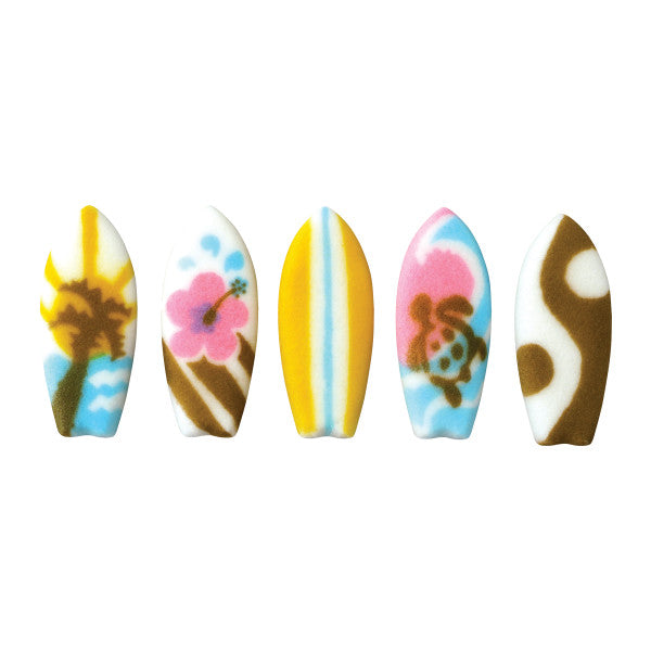 Surfboard Assortment Pressed Sugar Decorations