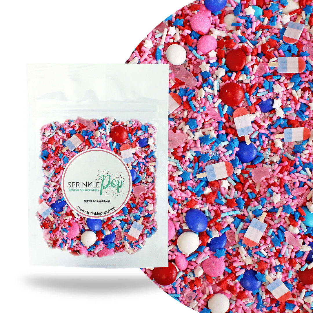 Pink Patriotic Sprinkle Mix