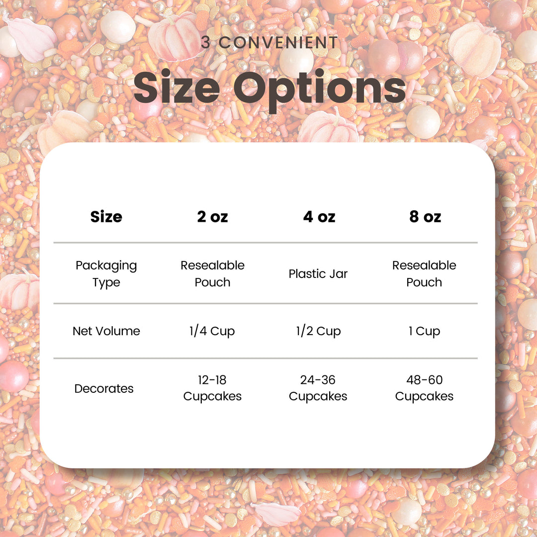 Rose Gold Pumpkin Sprinkle Mix