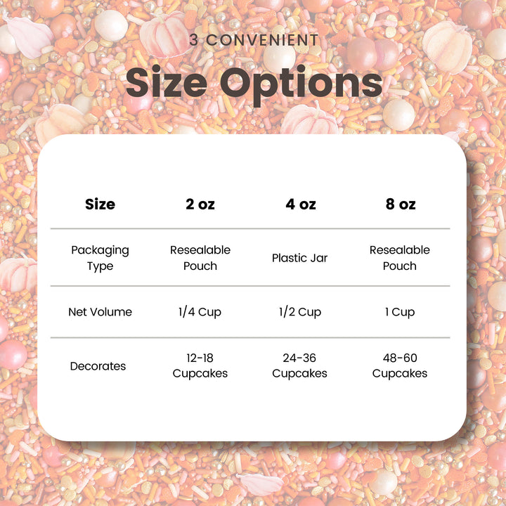 Rose Gold Pumpkin Sprinkle Mix