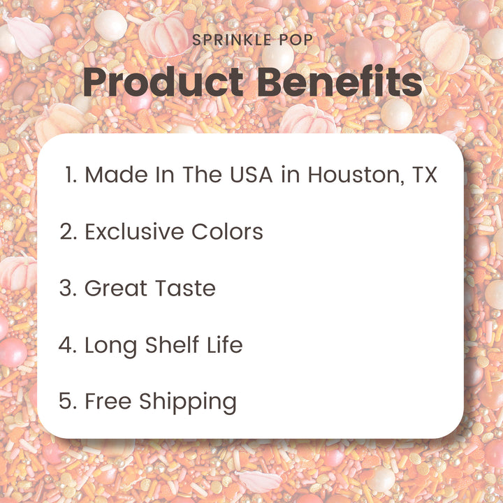 Rose Gold Pumpkin Sprinkle Mix