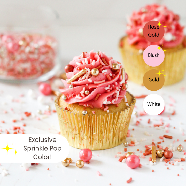 Vintage Rose Gold Sprinkle Mix