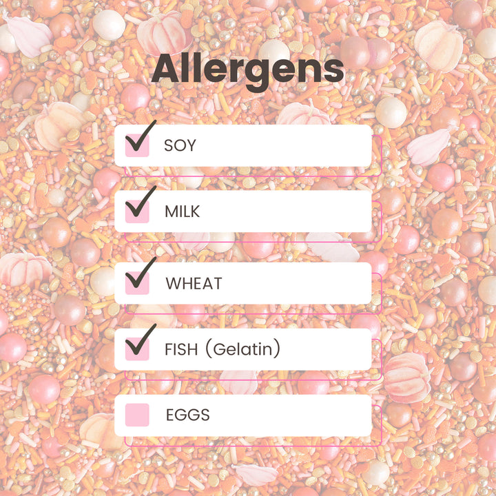 Rose Gold Pumpkin Sprinkle Mix