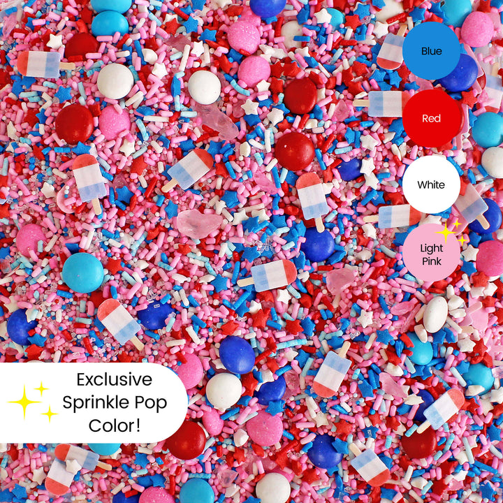 Pink Patriotic Sprinkle Mix
