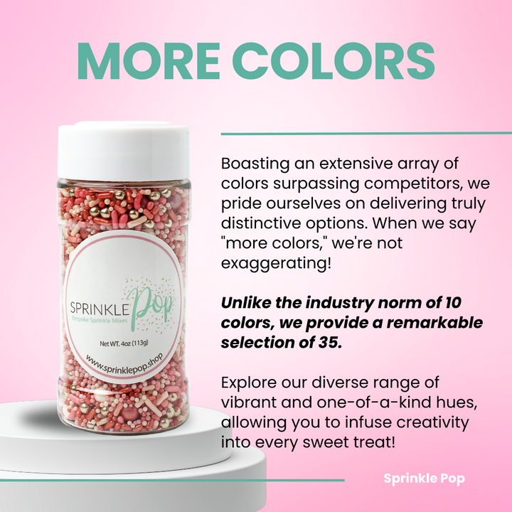 Vintage Rose Gold Sprinkle Mix