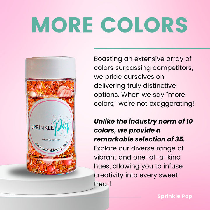 Rose Gold Pumpkin Sprinkle Mix