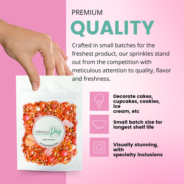 Rose Gold Pumpkin Sprinkle Mix