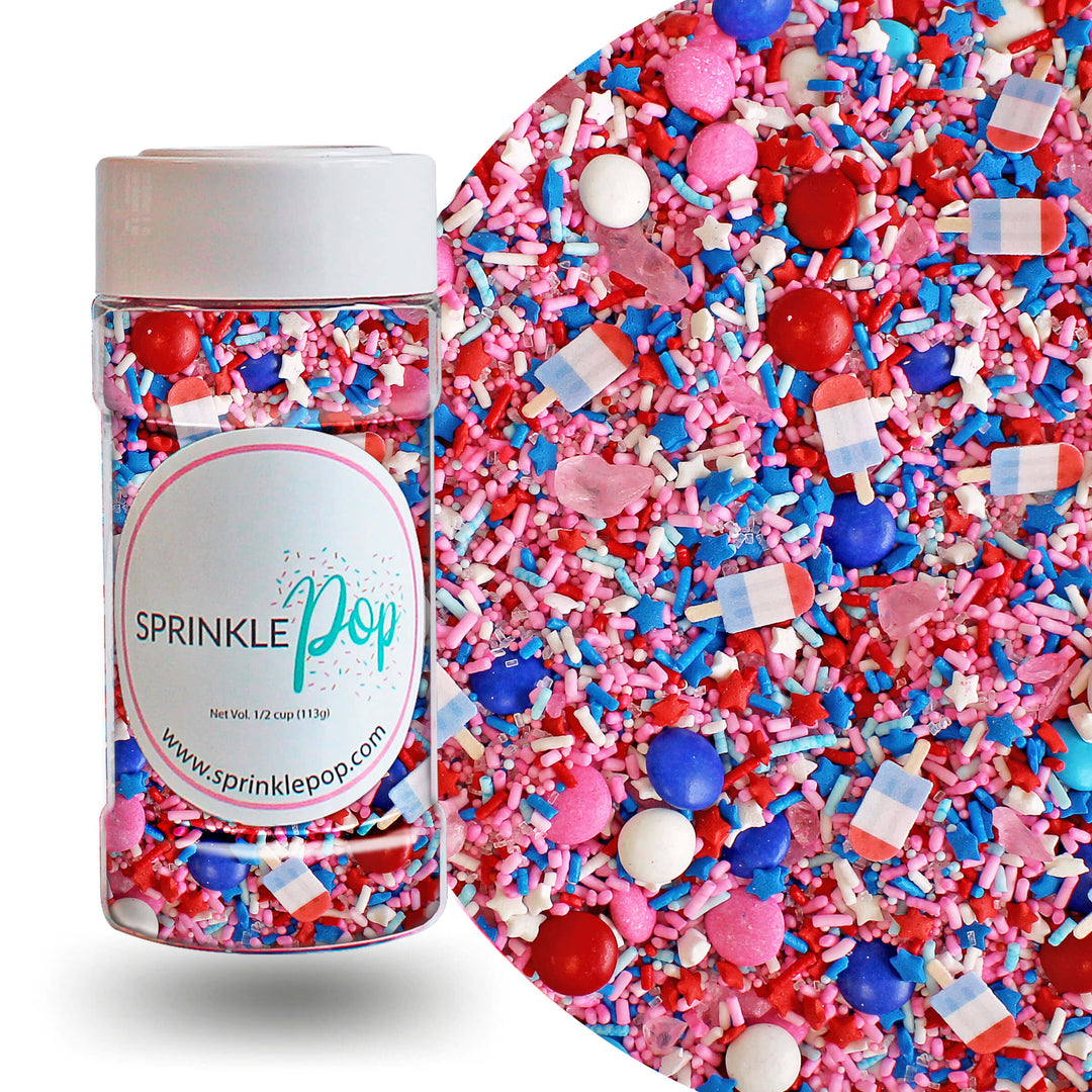Pink Patriotic Sprinkle Mix