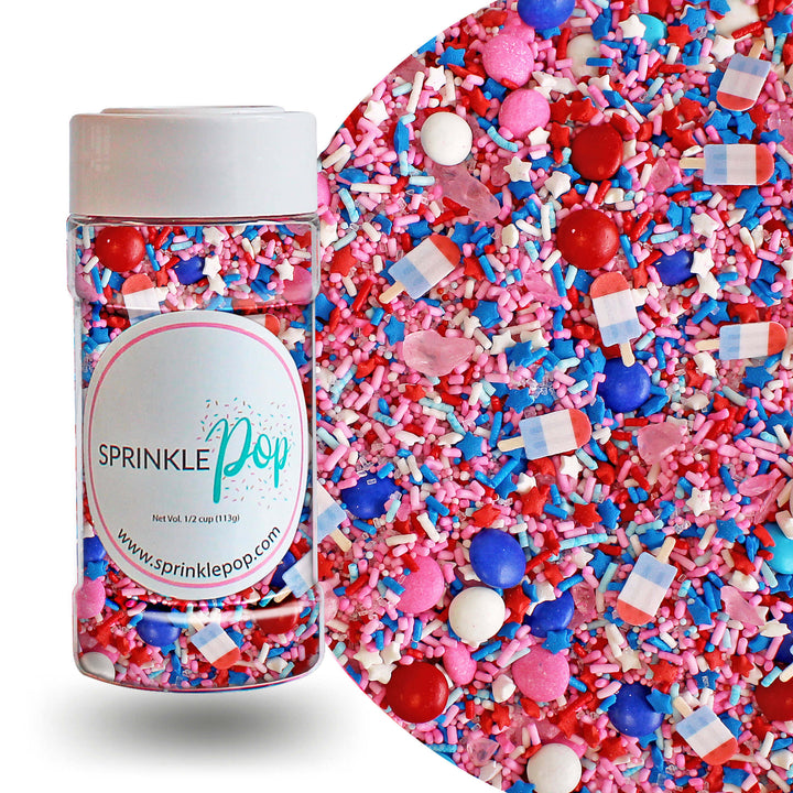 Pink Patriotic Sprinkle Mix