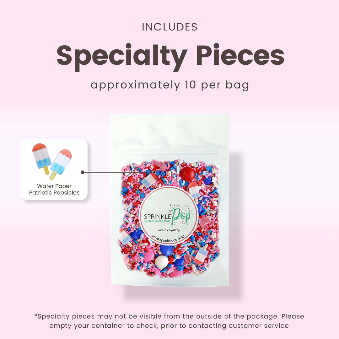 Pink Patriotic Sprinkle Mix