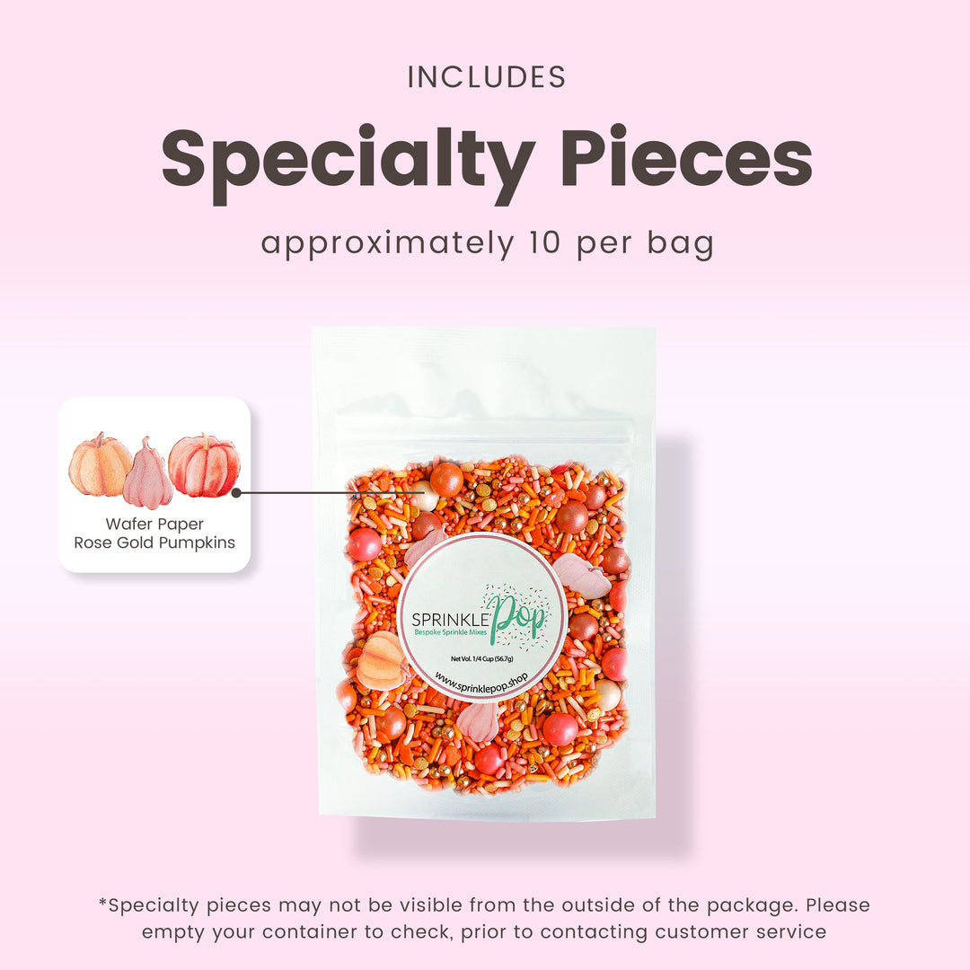 Rose Gold Pumpkin Sprinkle Mix
