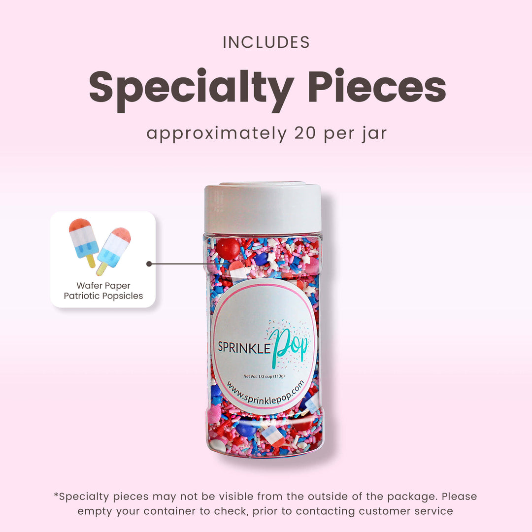 Pink Patriotic Sprinkle Mix