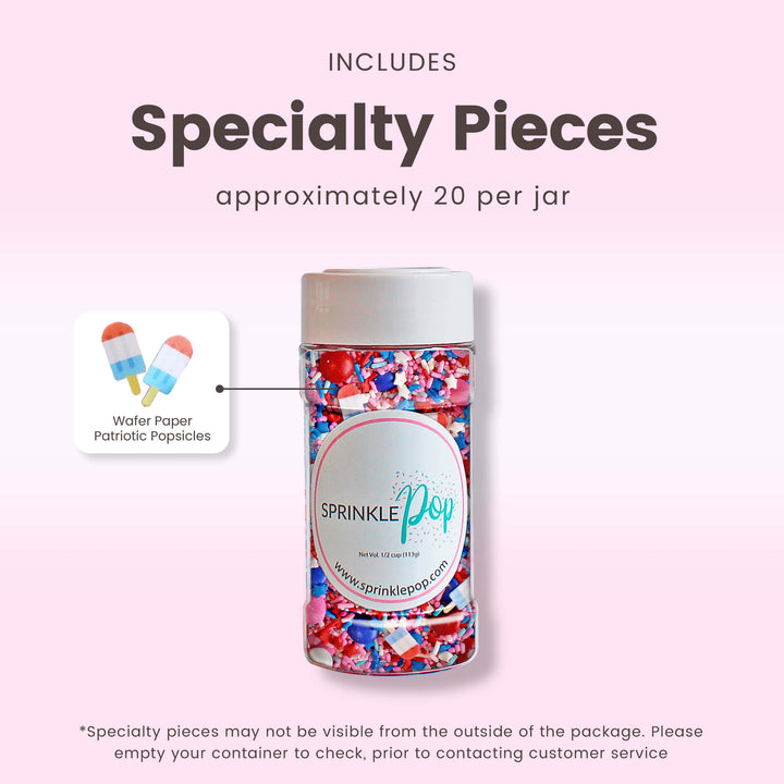 Pink Patriotic Sprinkle Mix