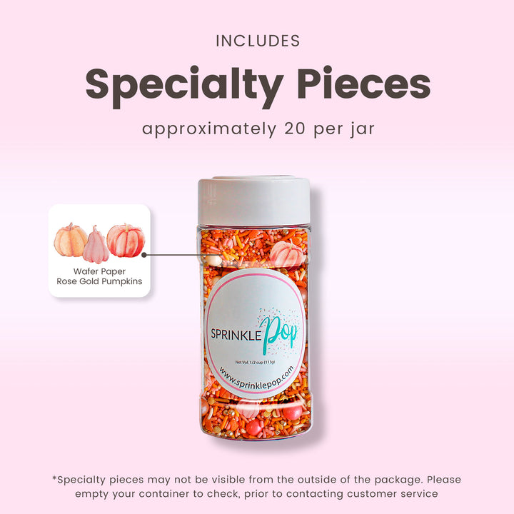 Rose Gold Pumpkin Sprinkle Mix