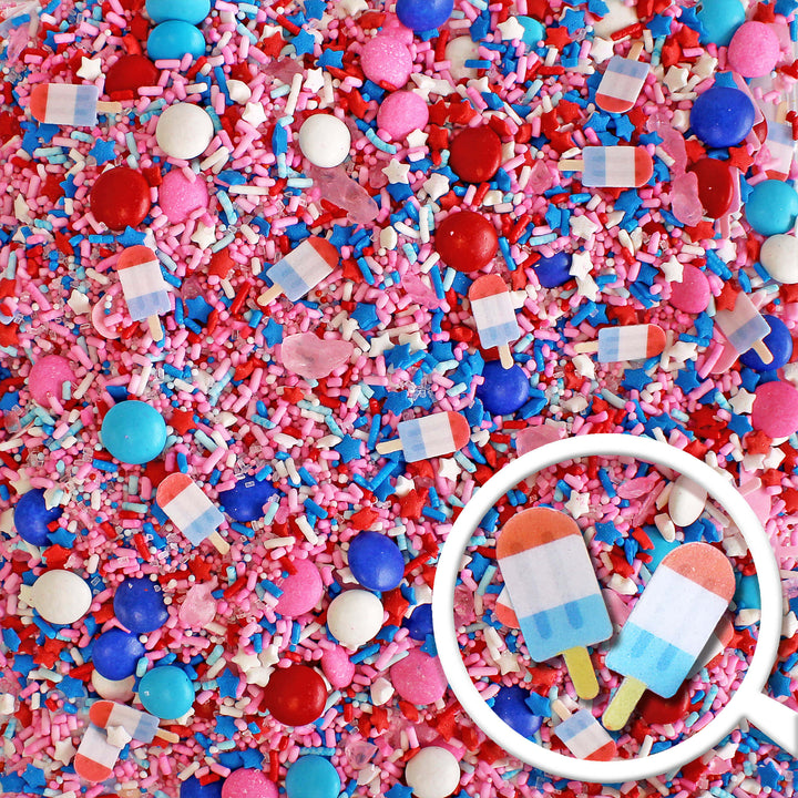 Pink Patriotic Sprinkle Mix