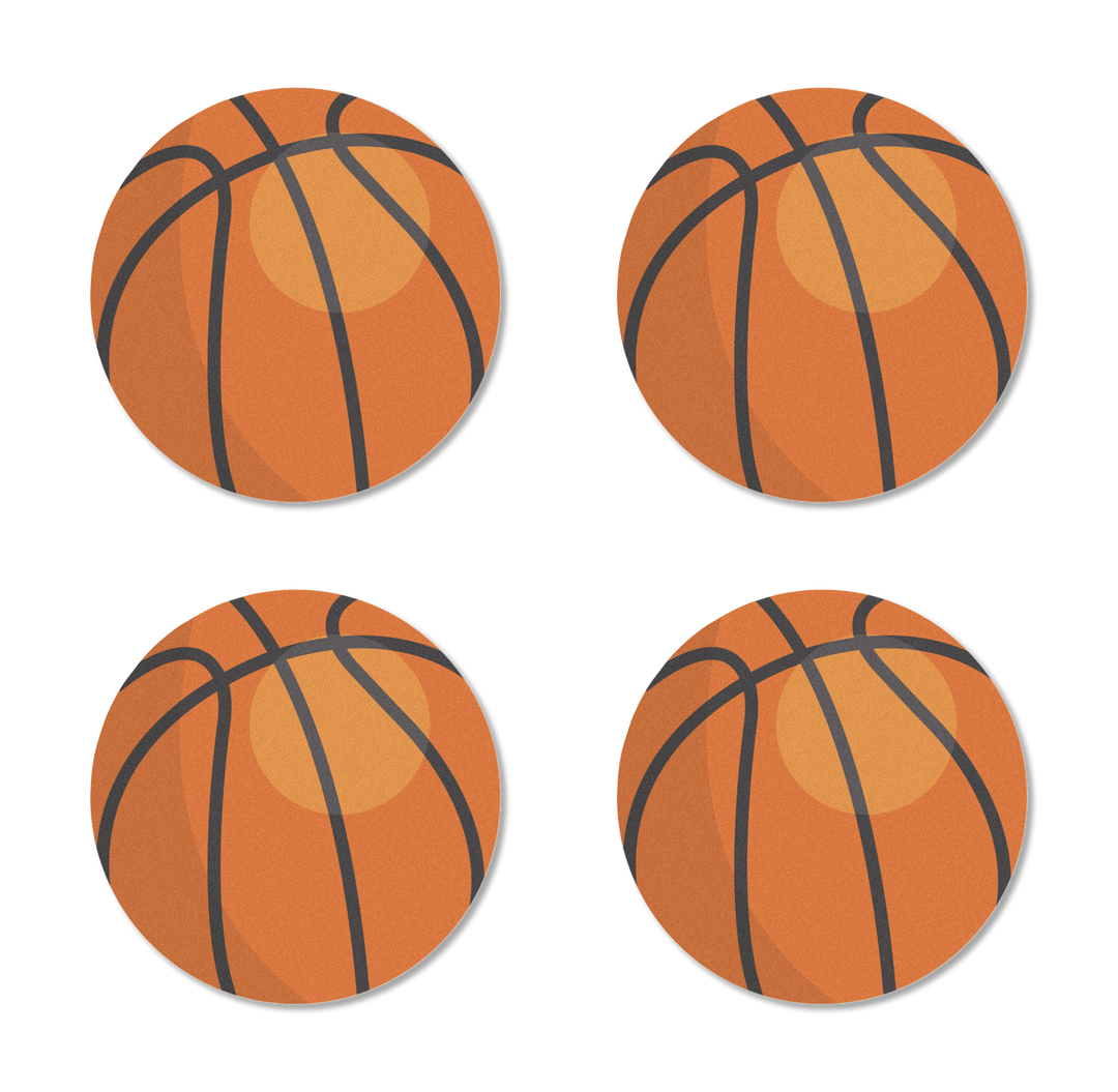 Basketball Edible Cupcake Toppers