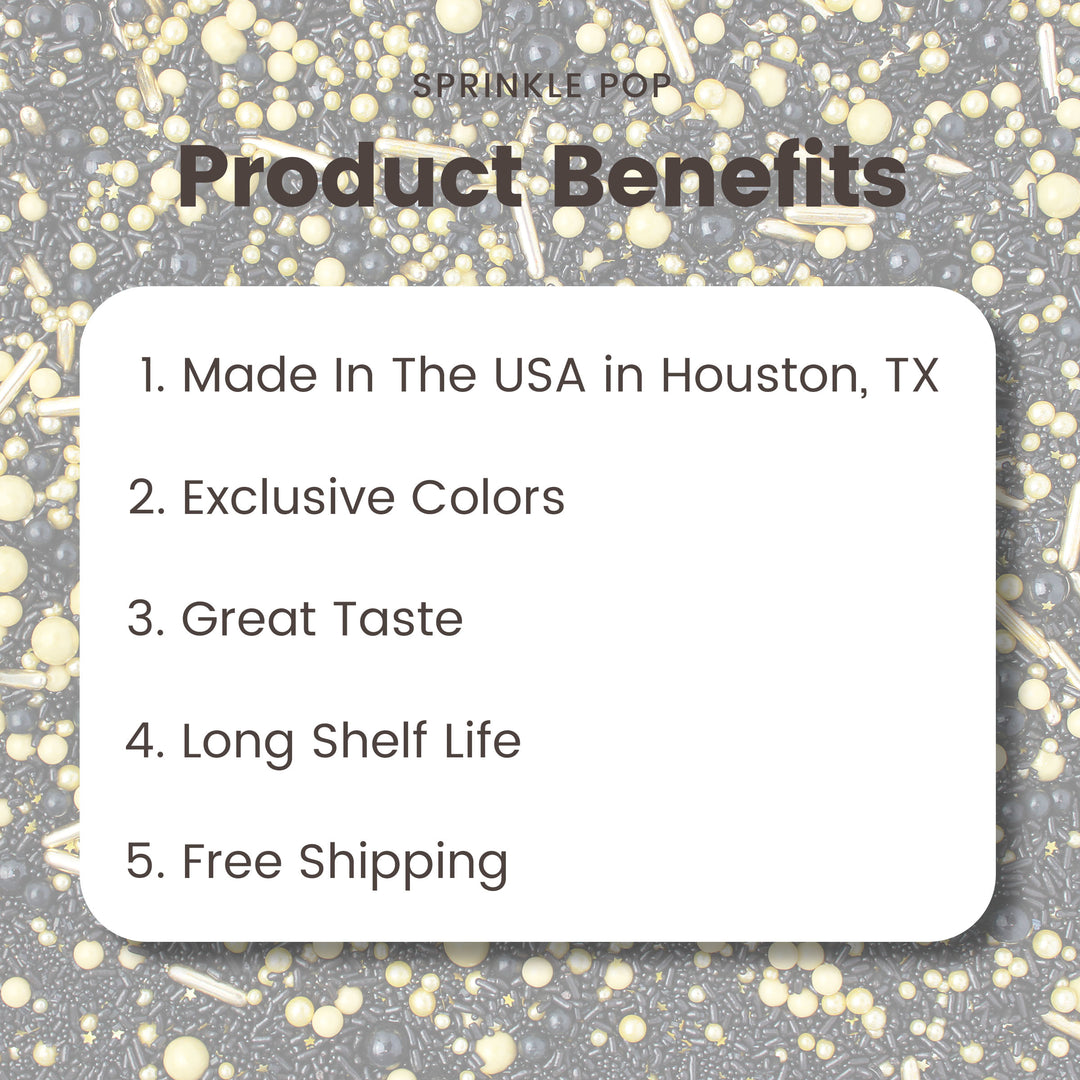 Black Gold Sprinkle Mix