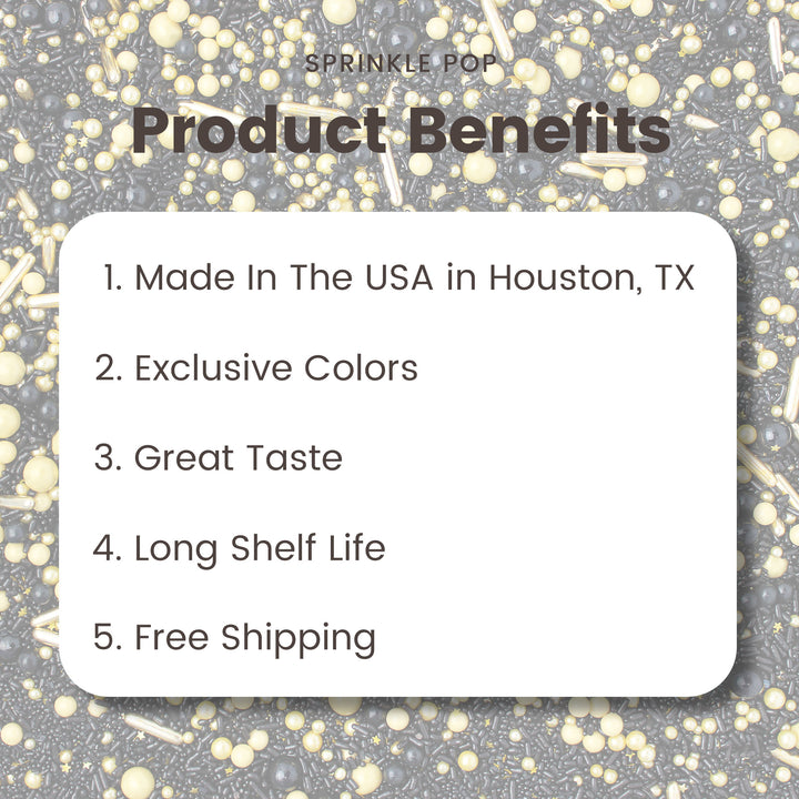 Black Gold Sprinkle Mix