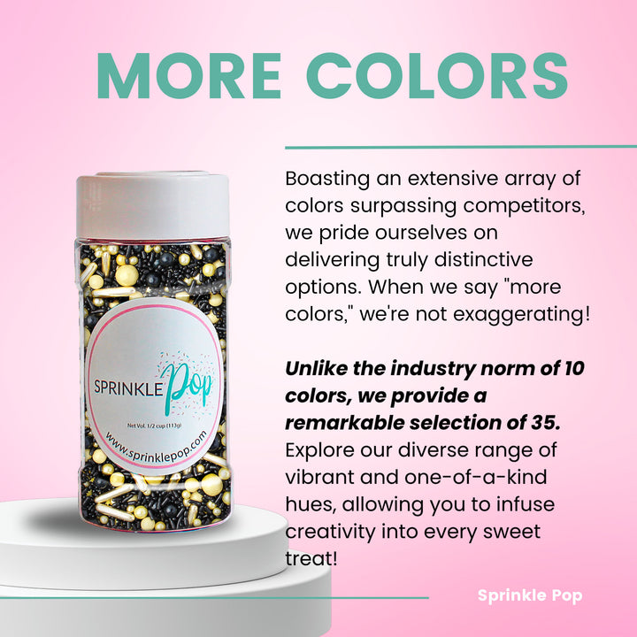 Black Gold Sprinkle Mix
