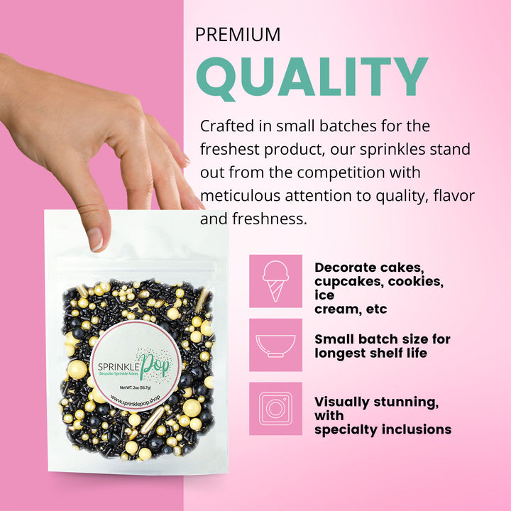 Black Gold Sprinkle Mix