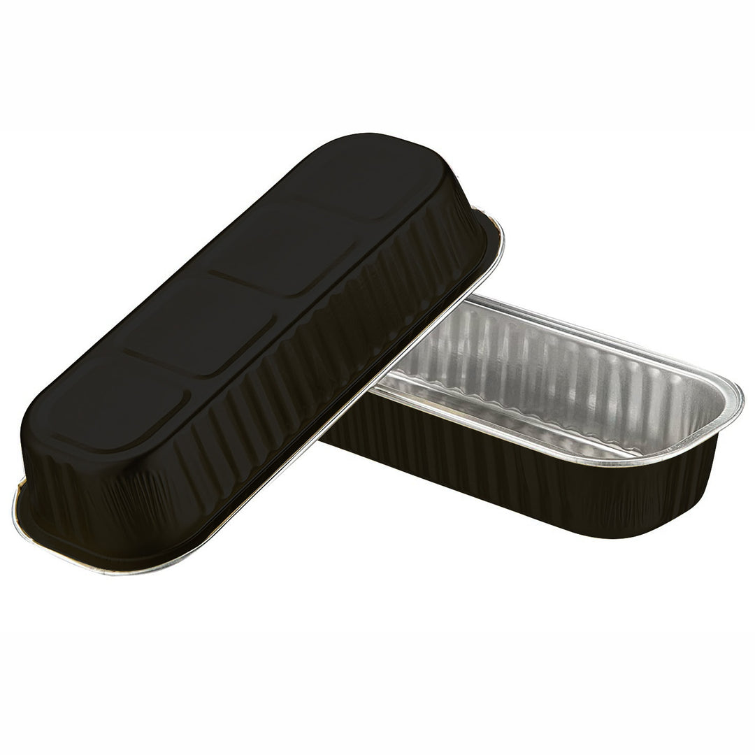 Black & Silver Narrow Pan with Lid