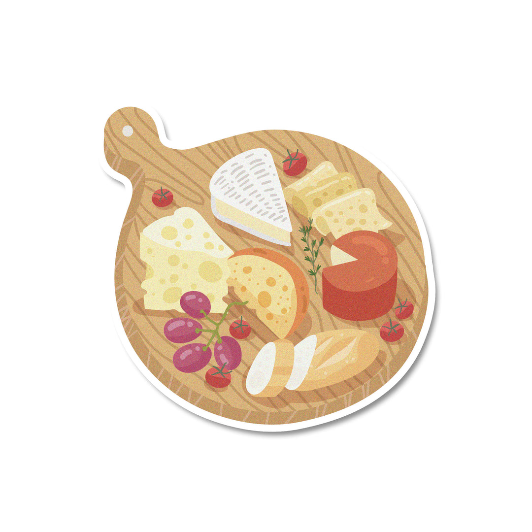 Charcuterie Board Cupcake Topper - Edible topper with charcuterie board design.