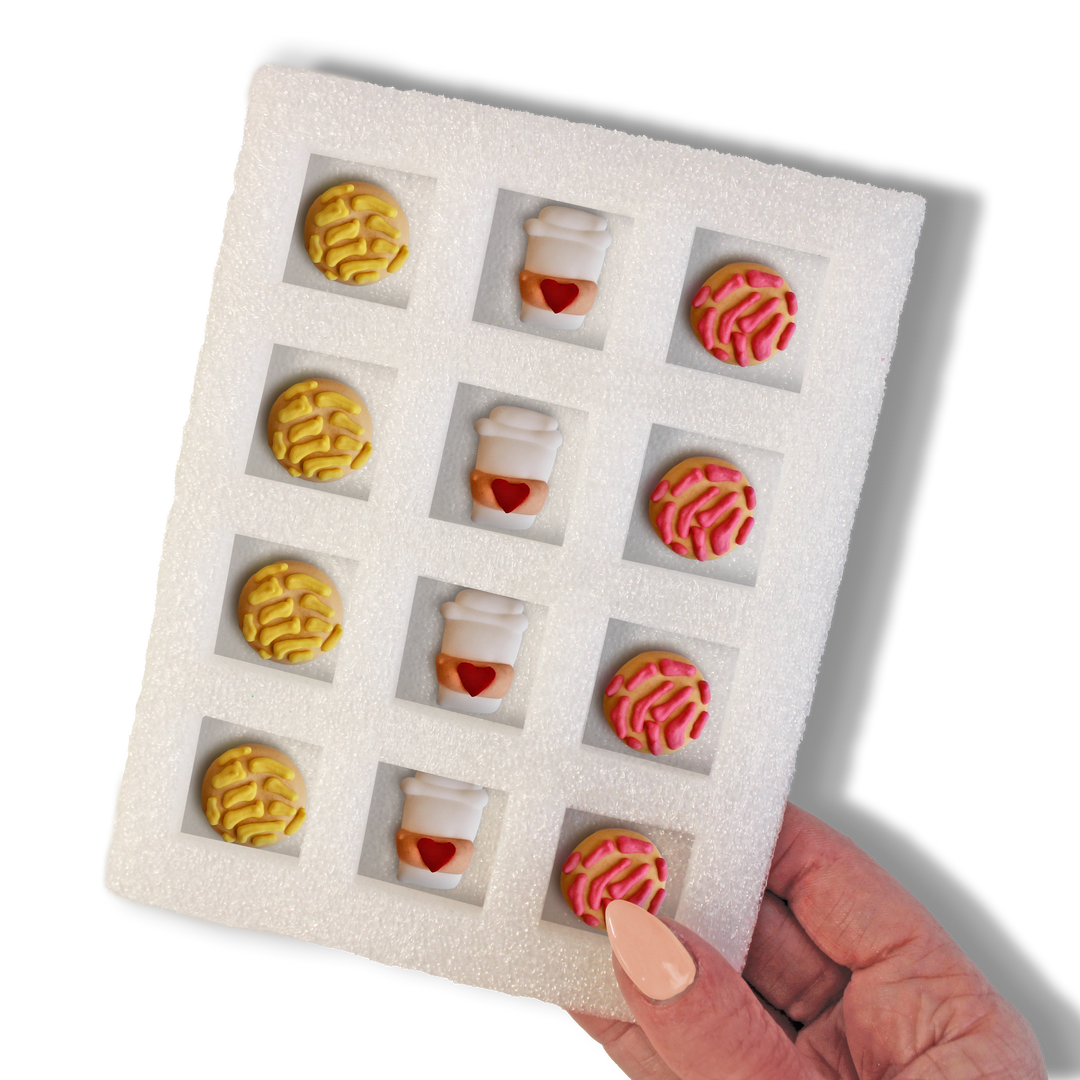 Royal Icing Coffee & Conchas (12 ct)