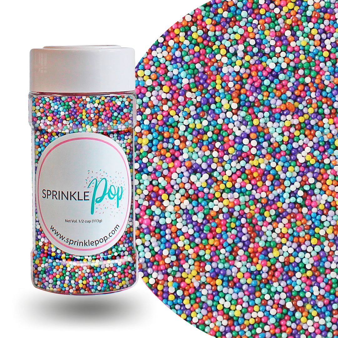 Cool Rainbow Nonpareil Sprinkle Mix