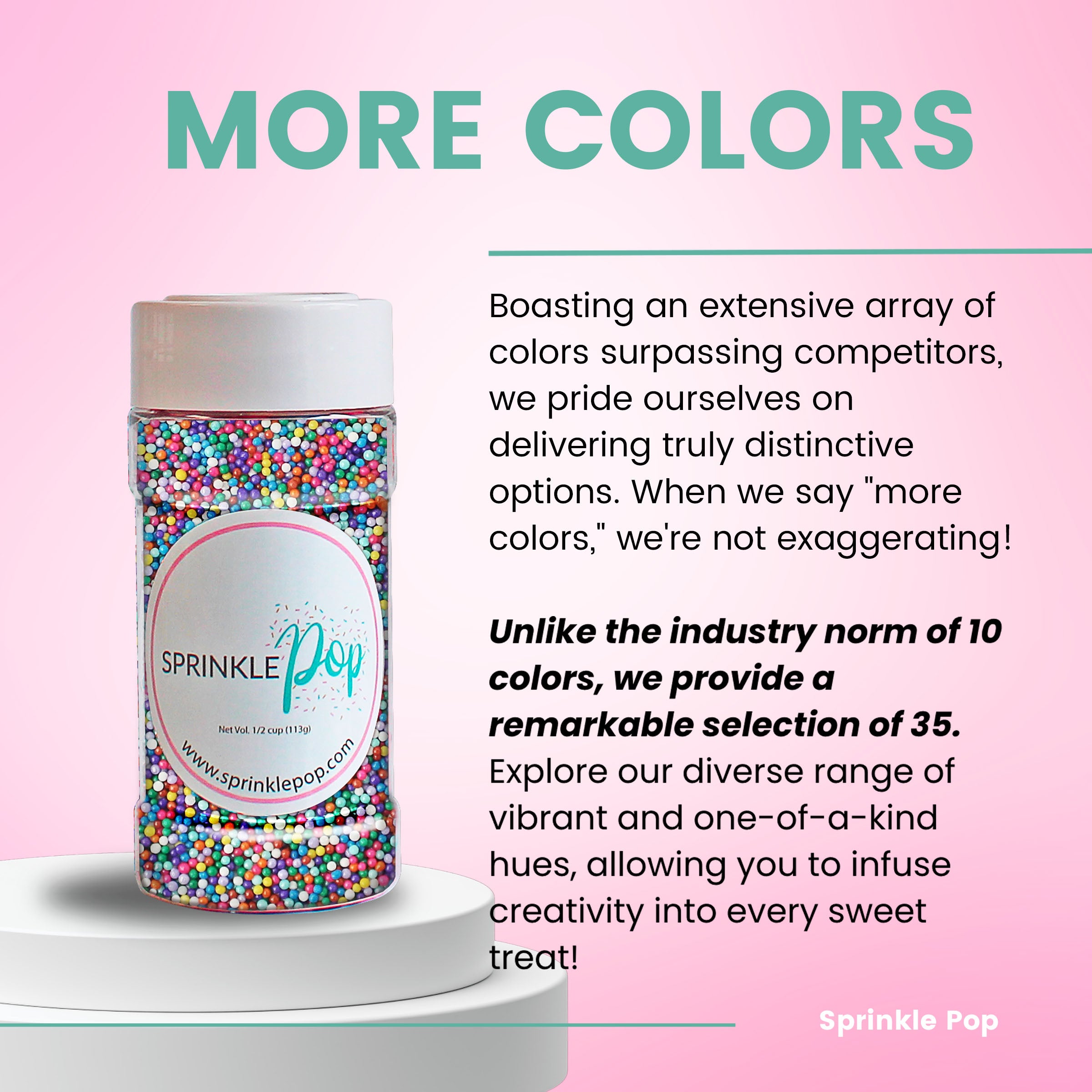 Cool Rainbow Nonpareil Sprinkle Mix – Sprinkle Pop