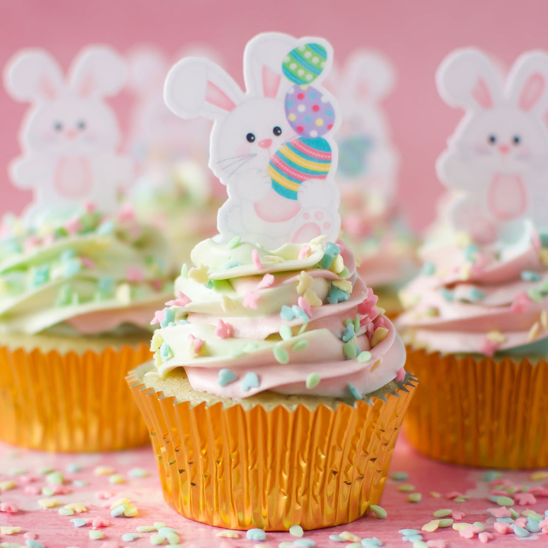 Easter Bunny Edible Cupcake Toppers